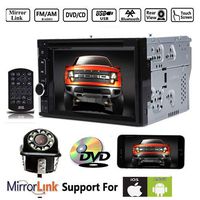 Double Din Car Stereo 6.2 inch and Rear Camera for Ford F150/250/350/450/550 2004-2016 Car DVD CD Radio Touch Screen Player Bluetooth in Dash AUX USB Connect Screen Mirro Link from Phone