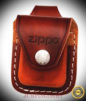 ZO17040 Lighter Lighter Pouch Brown Leather Attaches to Belt Loop These - Premium Lighter Fluid (Comes Unfilled) - Made in USA!
