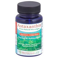 Astaxanthin from Natural Microalgae - 13mg Dosage Power Antioxidant Naturally Supporting Joint, Skin & Eye Health. 100% Vegan, Gluten, Soy & Dairy Free, Vegetarian & nonGMO