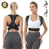 Posture Corrector for Women and Men Under Clothes, Adjustable Back Brace Shoulder Straps with Steel Plate Support and Soft Shoulder Pad, Posture Support Belt/Back Straightener/Posture Trainer -S