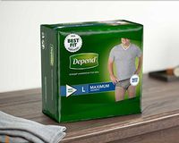 Depend for Men Underwear, Large, Case/56 (2 Value Packs of 28)