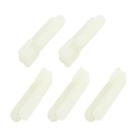 uxcell 5pcs White Nylon Clevis 1.2mm Hole Diameter 29 x 7.5 x 6.5mm
