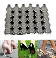 Flyusa 3 Pairs Cylinder Shape High Heel Protectors Shoes Stopper Cover Clear -Walk Safely on High Heels Shoe Cover,Fits for Heel Size 0.39 inch