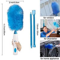 Spin Duster 360°Hurricane Spin Electric Duster Chargable Cleaning Brush,Duster Brush The Electric Duster 180° Bend Multifunctional Feather Dusters Electric Duster