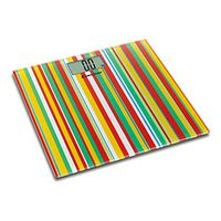 ZYY Electronic Scales Digital 150kg Ultra-Thin Color Stripe Pattern Weighing Body Health Gift Easy to Read Display (Size : B)