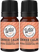 Wild Essentials Signature Inner Calm 100% Pure and Natural Essential Oil Super Blend - Two 10 ML Bottle Set - Great for Anxiety and Stress - New Look, Same Blend
