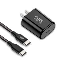 noot products Wall Charger for Google Pixel/Pixel XL/4/4XL//2/2XL/3/3XL/3a/3a XL -18W PD Power Delivery 3.0 USB C Rapid Charge Adapter with Braided 6ft USB Type C to C Fast Charging Cable Cord