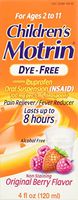 Motrin Children's DyeFree Pain Reliever and Fever Reducer, 4 Fluid Ounce (2 Pack)