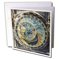 3dRose Astronomical Clock, Orloj, Prague, Czech Republic - EU06 THA0021 - Tom Haseltine - Greeting Cards, 6 x 6 inches, set of 12 (gc_81259_2)