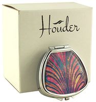Houder Designer Pill Box Decorative Pill Case with Gift Box - Carry Your Meds in Style (Shell)