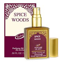 Spice Woods Perfume Oil Mist (no alcohol spray) - Essential Oils and Clean Beauty Hypoallergenic Vegan Perfumes for Women and Men by Zoha Fragrances, 15 ml / 0.50 fl Oz