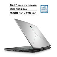 Dell Alienware M15 15.6-Inch FHD 1080P Gaming Laptop, Intel 6-Core i7-8750H up to 4.1GHz, NVIDIA GTX 1060 6GB, 8GB DDR4 RAM, 256GB SSD (Boot) + 1TB HDD, USB-C, HDMI, WiFi, Backlit KB, Windows 10