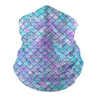 FISSUPER Mermaid Scales Multifunction Seamless Half Face Mask Breathable Dustproof Windproof UV Shield Outdoor Headband Scarf