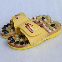 Pebbles Massage Slippers Foot Therapy Massage Shoes Foot Health Shoes , yellow , 37