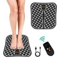 Ben Belle EMS Electric Foot Stimulator Massager, USB Rechargeable Low-Frequency Pulses Massage Foot Circulation Massager Body Machine for Men Women 10 Intensity Levels, Foot Trainer Accessories