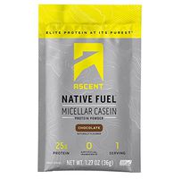 Ascent Native Fuel Micellar Casein Protein Powder - Chocolate - 15 Single Serve Packets