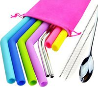 Silicone Straws For 30 oz Tumblers,Yeti / Rtic Reusable and Extra Long Silicone Straws