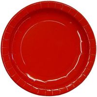 7" Red paper plates (16)