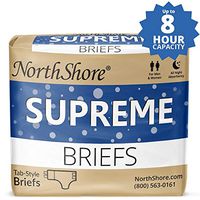 NorthShore Supreme Tab-Style Briefs, Blue, Large, Case/45 (3/15s)