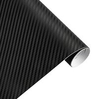 ETbotu Car Stickers Decals 30cmx127cm 3D Carbon Fiber Vinyl Car Twill Wrap Sheet Roll Film for Motorcycle Car Automobiles Styling Accessories