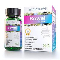 Avalife Bowel Clear - Natural Bowel Cleanse Supplements for Men & Women - Gluten Free, Vegan & Non-GMO - 60 Capsules