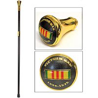 Walking Cane with Vietnam War Ribbon Design on The Handle