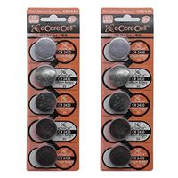 eCoreCell (10pcs) CR2430 5011LC 3V 3 Volt Lithium Single Use Non-Rechargeable Button Coin Cell Battery