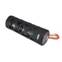 Portable Wireless Waterproof Outdoor Speaker - Bluetooth Compatible Rechargeable Battery Powered Shower Pool Loud Speaker System- AUX SD USB Charger - Mp3 Android iPod iPhone - Pyle PWPBT30BK (Black)