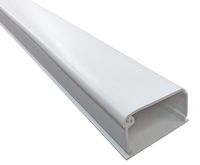 Electriduct 2150 Series Latching Cable Raceway - 2" x 1.5" Channel Size - 1 Stick - 5 Feet Long - White