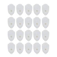 TENS Unit Replacement Electrode Pads - Replacement Electrode Gel Pads Accessories for TENS Unit Reusable Self-Adhesive Snap on 3.5mm TENS Unit Electrode Pads Pack of 20(10Pairs)