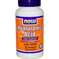 Now Foods Hyaluronic Acid with MSM (60 Vegetarian Capsules)