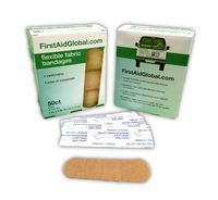Flexible Fabric Bandages 1x3 inches (100) by First Aid Global