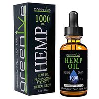 GreenIVe - Hemp Oil - Premium Quality Hemp Plant Oil - USA farmed and Bottled - Exclusively on Amazon (1 Ounce 1,000mg, Peppermint)