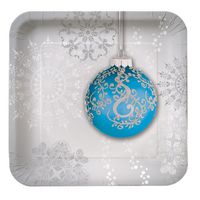 Creative Converting 8 Count Jingle Bells Square Paper Dessert Plates
