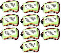 SPS Brand 3.6V 800 mAh Replacement Battery for Radio Shack/Tandy 43-3581 CordlessPhone (10 Pack)