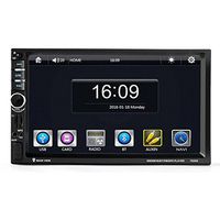 Ruhiku GW 7'' HD Bluetooth Touch Screen Car GPS Stereo Radio 2 DIN FM/MP5/MP3/USB/AUX+ Car Rear View Camera