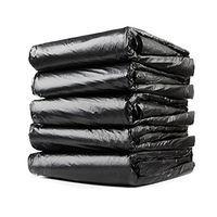 ODQ Toughbag 30-45 Gallon Capacity Heavy Duty Contractor Trash bags 39"W x 47"H (1.4 Mil thick, 25 Counts, Black)