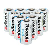 10 PCS CR123 Tokeyla Battery 3V CR123A Lithium Button Top Non-Rechargeable Batteries for Large Current Discharge of Electronic Products