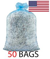 Ox Plastics 39 Gallon Recycle Trash Bags, 32 X 37, 1.5 mil Strength, MADE IN USA (Blue, 50)