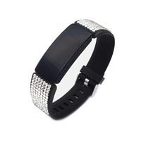 EPYSN Bling Bands Compatible with Fitbit Inspire HR/Inspire Replacement Bracelet Wristband Accessories Band Small Black