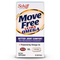 Move Free Ultra Omega, 30 softgels - Joint Health Supplement with Omega-3 Krill Oil and Hyaluronic Acid(Pack of 9)