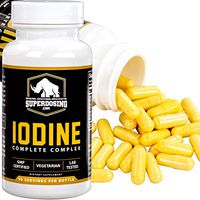 Iodine Complete Complex for Thyroid Support by SuperDosing - 90 Capsules. with Selenium, B Vitamins, Magnesium and Vitamin C. The Supplement Solution Men and Women Need for Glandular and Adrenal Care