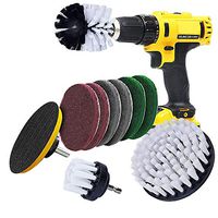 Drill Brush Power Scrubber Drill Cleaning Brush Attachment for Wheels, Carpet, Upholstery, Glass, Leather