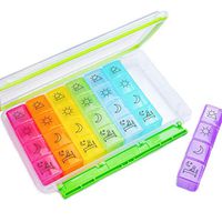 Pill Box 28 Day Medicine Tablet Dispenser Organizer Weekly Storage Case Extra Large