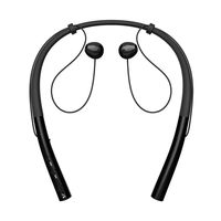 V4.2 Bluetooth Headphones，Waterproof HBQ Q14 flexiable Neckband Magnetic Design Sport Earphones, Lightweight Wireless Headset Stereo Noise Cancelling Earbuds for Sport and Running (Black)