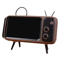 AMEOY Mini Speaker Retro TV Mobile Phone Screen Stand Wireless Portable Audio Speakers