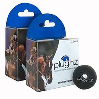 Plughz Equine Ear Plug, Foam Horse Ear Plug, Muffle Sound Training Trailering Showing (Horse Size)