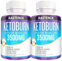 Keto Pills - 3X Potent (2 Pack | 180 Capsules) - Weight Loss Keto Burn Diet Pills - Boost Energy and Metabolism - Exogenous Keto BHB Supplement for Women and Men (2 Pack)