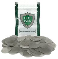 Leaf Lock Gear Premium Stainless Steel Tobacco Pipe Screen Filters - 1" (1.0) (250)