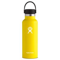 Hydro Flask Standard Mouth Water Bottle, Flex Cap - 18 oz, Lemon